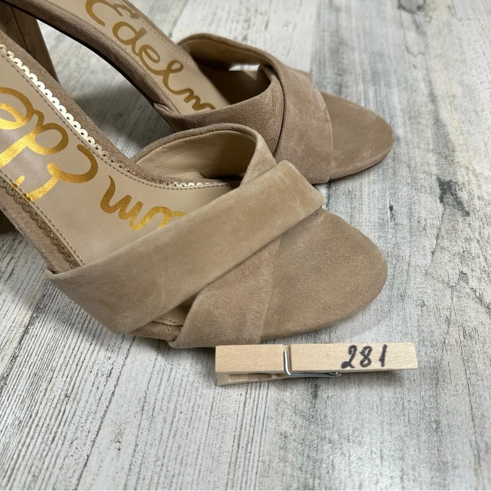 New Sam Edelman Yancy Ankle Strap Sandal in Oatmeal #281